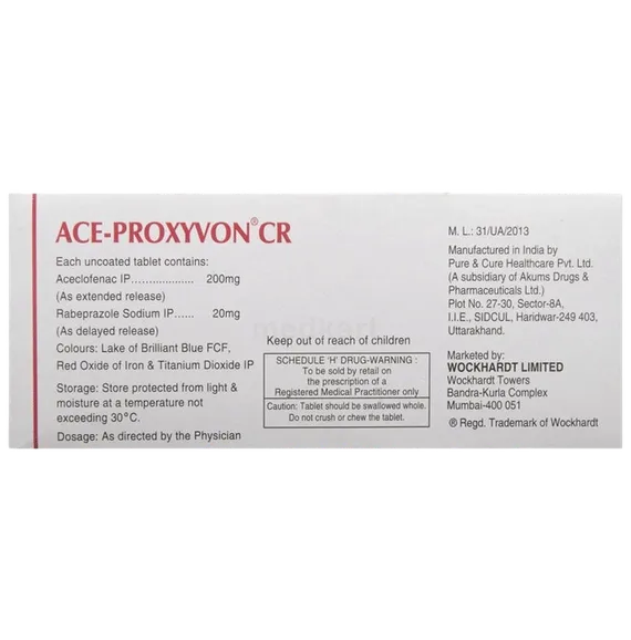 ace proxyvon cr tablet 10's